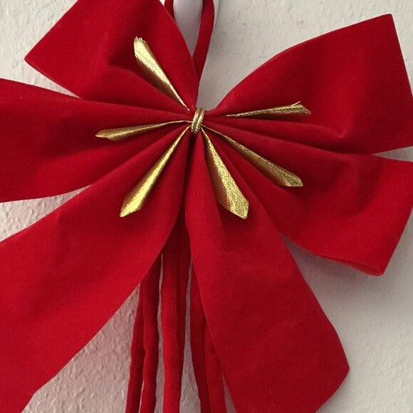VINTAGE SLEIGH BELLS CHRISTMAS BOW - Picture 8 of 9